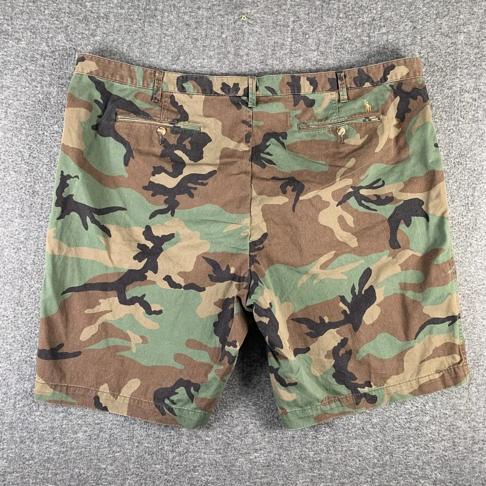 Polo Ralph Lauren Camo Chino Shorts Men 50B Oversize Military Army Classic Fit